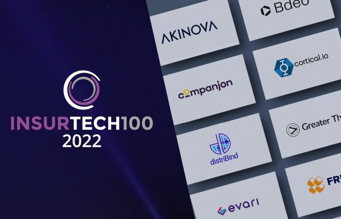 InsurTech100 2022 list reveals the sector's must know companies