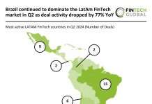 Brazil dominates LATAM FinTech market despite 77% drop in deal activity Q2 2024