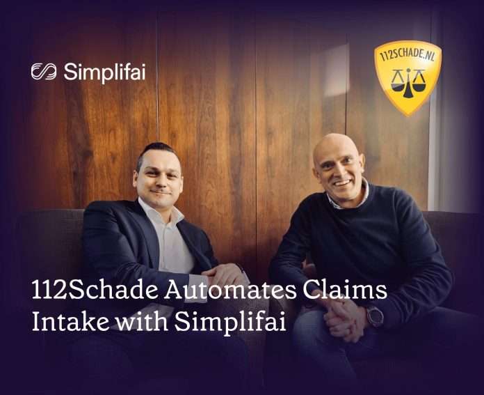 Simplifai, a leader in AI-driven automation solutions, and 112Schade, a Dutch claims management provider, have entered into a partnership aimed at improving efficiency in the claims intake process.